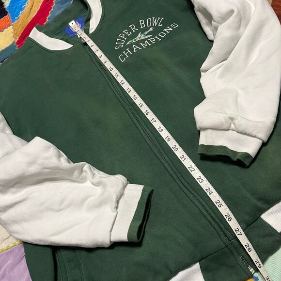 New York Jets REEBOK Super Bowl Champs Green Varsity Jacket XL - Picture 6 of 8